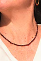 Collar gargantilla granate 4mm chapado en oro 18k Terranova - Miniatura 8
