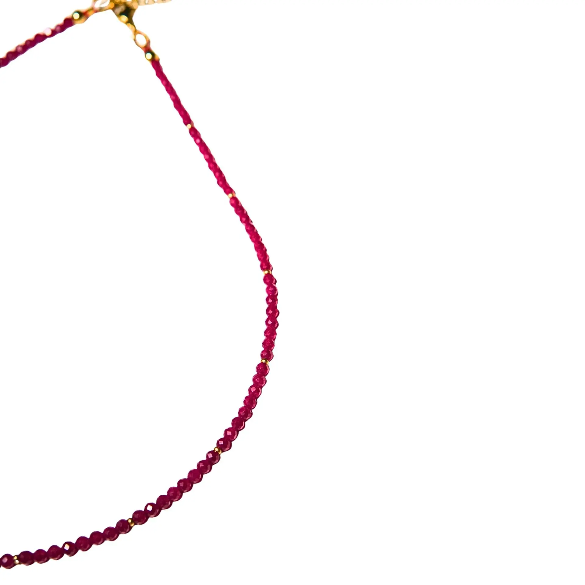 Collar gargantilla Rubi 4mm chapado en oro 18k Terranova 6