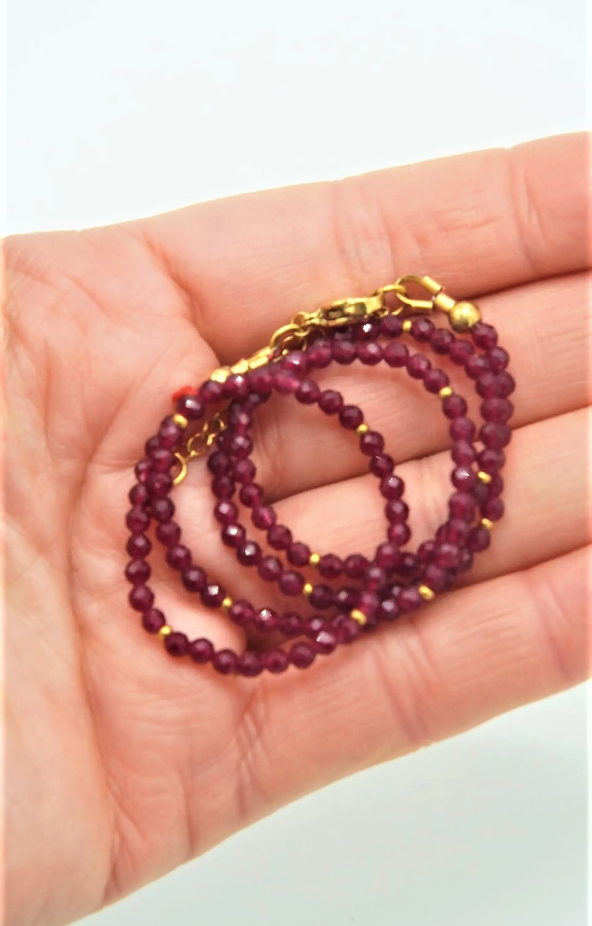Collar gargantilla Rubi 4mm chapado en oro 18k Terranova 5
