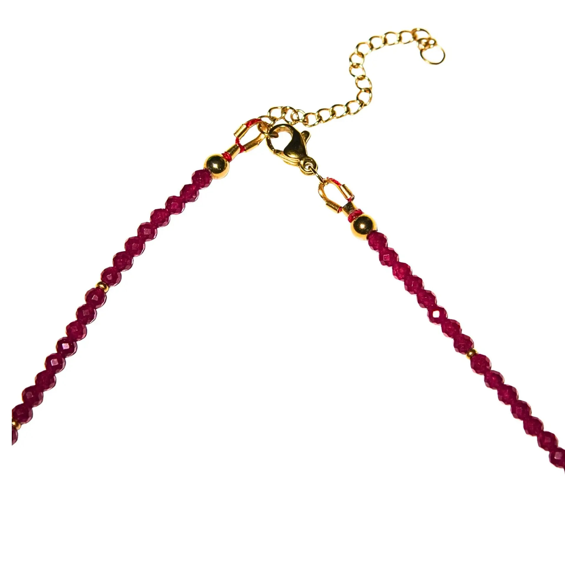 Collar gargantilla Rubi 4mm chapado en oro 18k Terranova 7