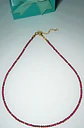 Collar gargantilla Rubi 4mm chapado en oro 18k Terranova - Miniatura 8