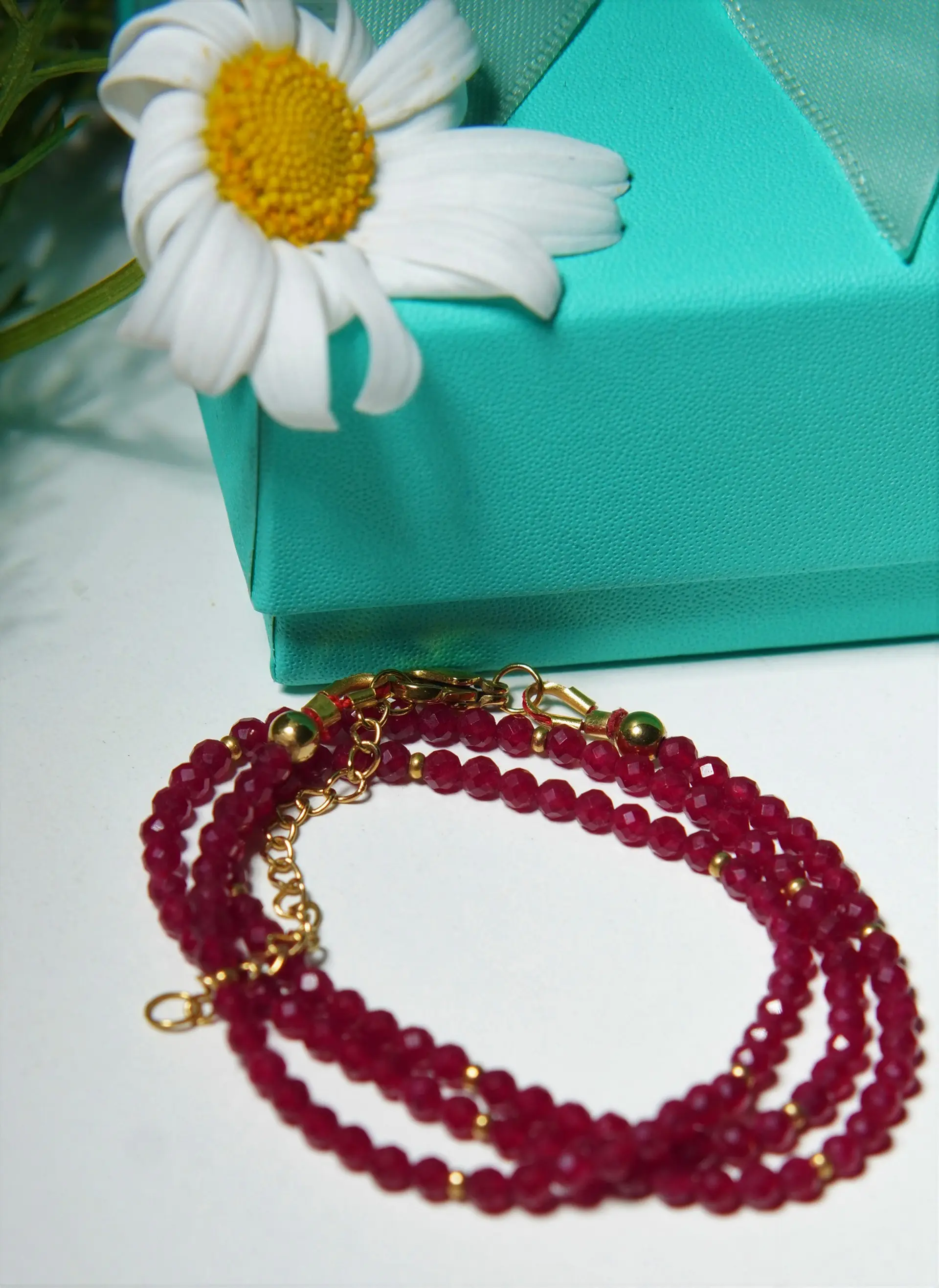 Collar gargantilla Rubi 4mm chapado en oro 18k Terranova 2