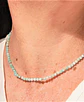 Collar gargantilla Aguamarina 4mm plata fina 925 Terranova - Miniatura 3