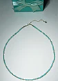 Collar gargantilla Aguamarina 4mm plata fina 925 Terranova - Miniatura 8