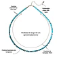 Collar gargantilla turquesa 5mm plata fina 925 Terranova - Miniatura 4