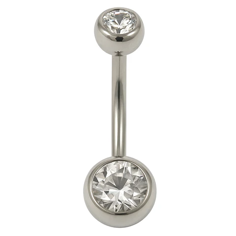Piercing ombligo navel 10mm acero quirurgico 316L