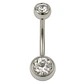 Piercing ombligo navel 10mm acero quirurgico 316L - Miniatura 1