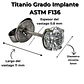 Aro punto de luz 5mm titanio ASTM F136 - Miniatura 3
