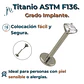 Piercing Labret Perno Tornillo 8mm Punto Luz Titanio Astm F136 - Miniatura 5