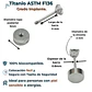 Aros punto de luz 3mm titanio tapa seguridad 20g  - Miniatura 3