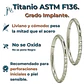 Argollas Emma 8mm 16G Titanio ASTM F136  - Miniatura 6