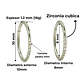 Argollas Emma 8mm 16G Titanio ASTM F136  - Miniatura 3