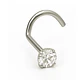 Piercing Nostril 3mm Tipo S Titanio Astm F136 20g Nariz - Miniatura 1