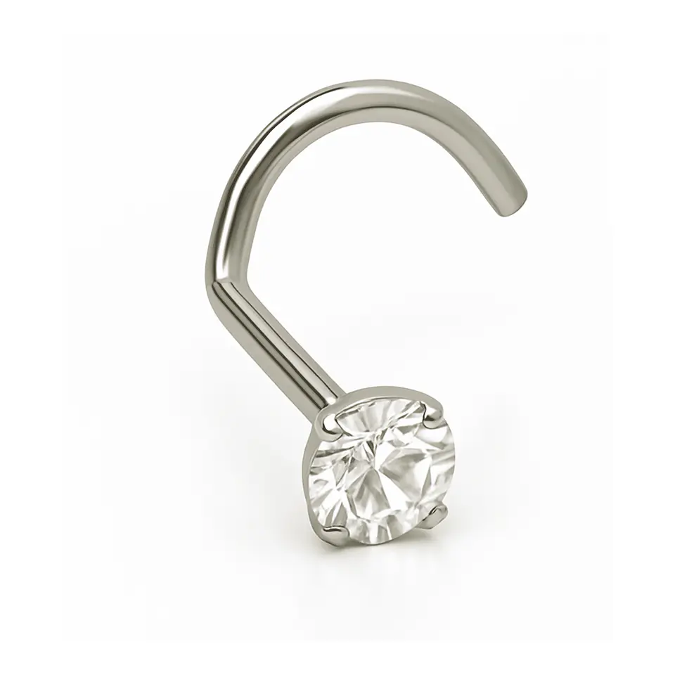 Piercing Nostril 3mm Tipo S Titanio Astm F136 20g Nariz 1