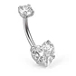 Piercing Ombligo 14g navel Titanio ASTM F136 - Miniatura 1