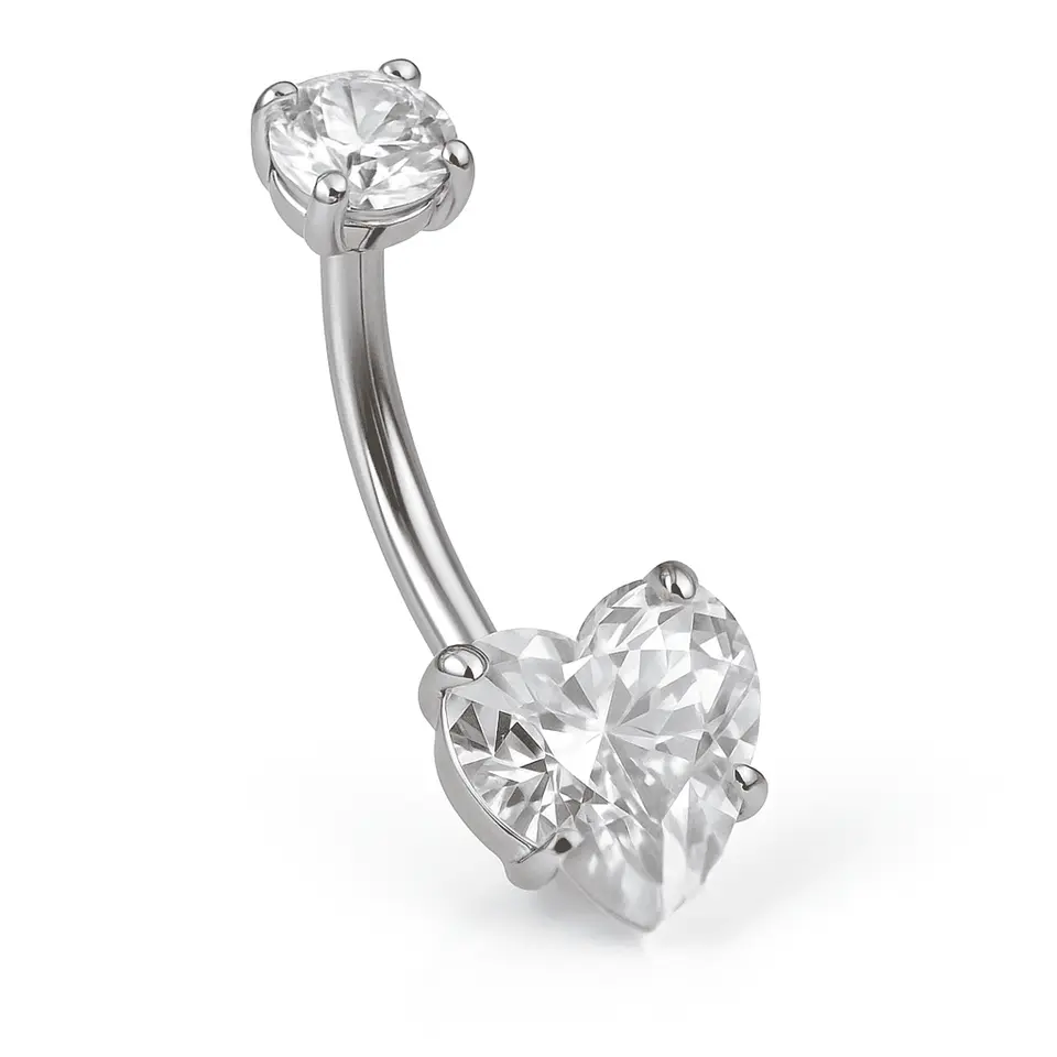 Piercing Ombligo 14g navel Titanio ASTM F136 1