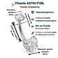 Piercing Ombligo 14g navel Titanio ASTM F136 - Miniatura 2