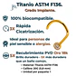 Piercing Nariz Nostril Tipo S Titanio ASTM F136 20G · Zirconia 2mm · Chapado en Oro 18k - Miniatura 3