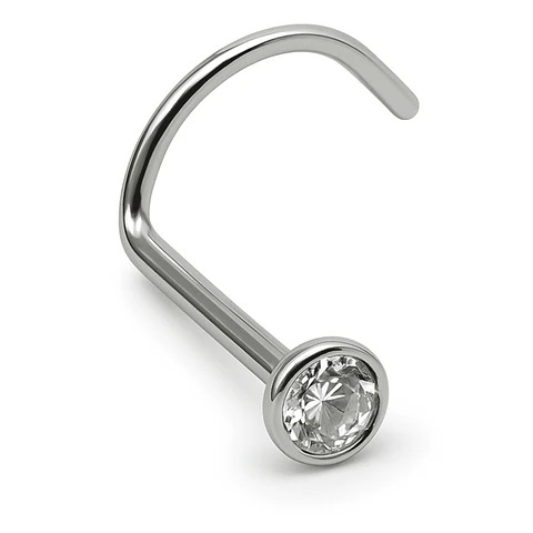 Piercing Nostril Tipo S Titanio Astm F136 20g Nariz 2mm