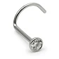 Piercing Nostril Tipo S Titanio Astm F136 20g Nariz 2mm - Miniatura 1