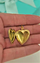 Relicario corazon MAMA turquesa chapado en oro 18k - Miniatura 9