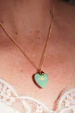 Relicario corazon MAMA turquesa chapado en oro 18k - Miniatura 10