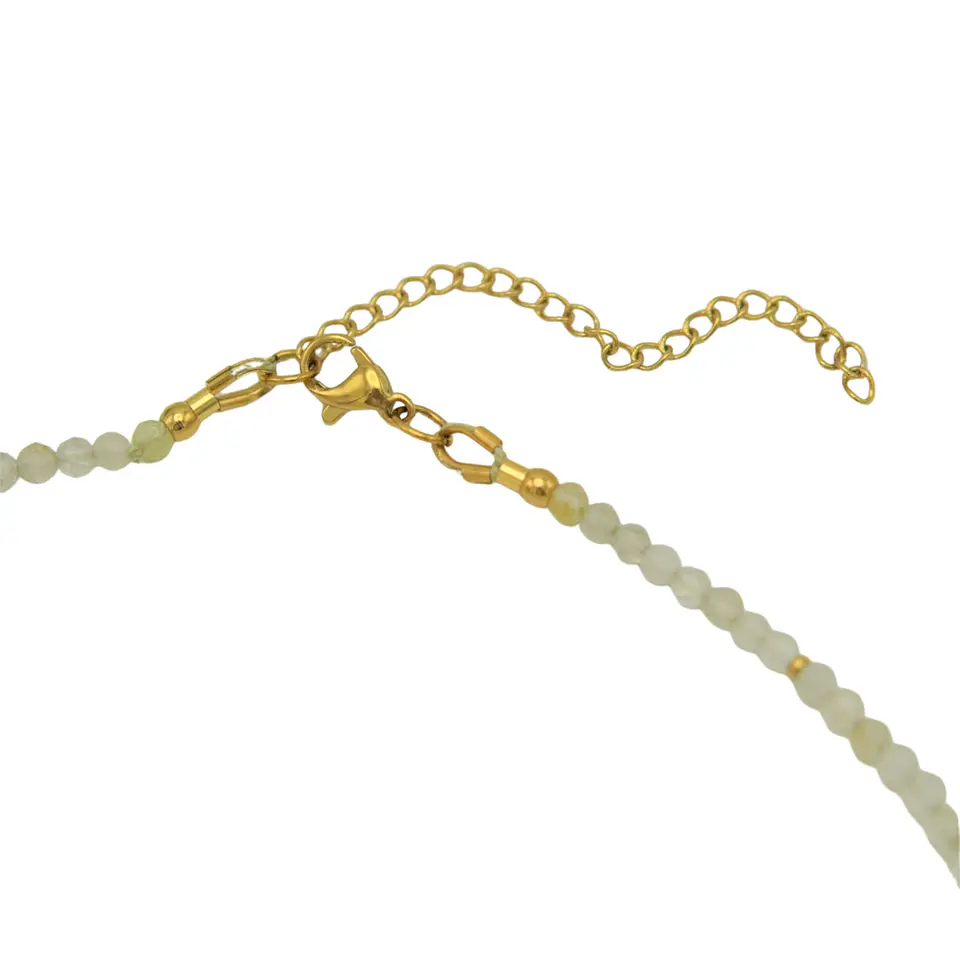 Collar gargantilla Citrino 4mm chapado en oro 18k Terranova 5