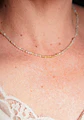 Collar gargantilla Citrino 4mm chapado en oro 18k Terranova - Miniatura 7