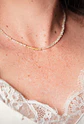 Collar gargantilla Citrino 4mm chapado en oro 18k Terranova - Miniatura 3