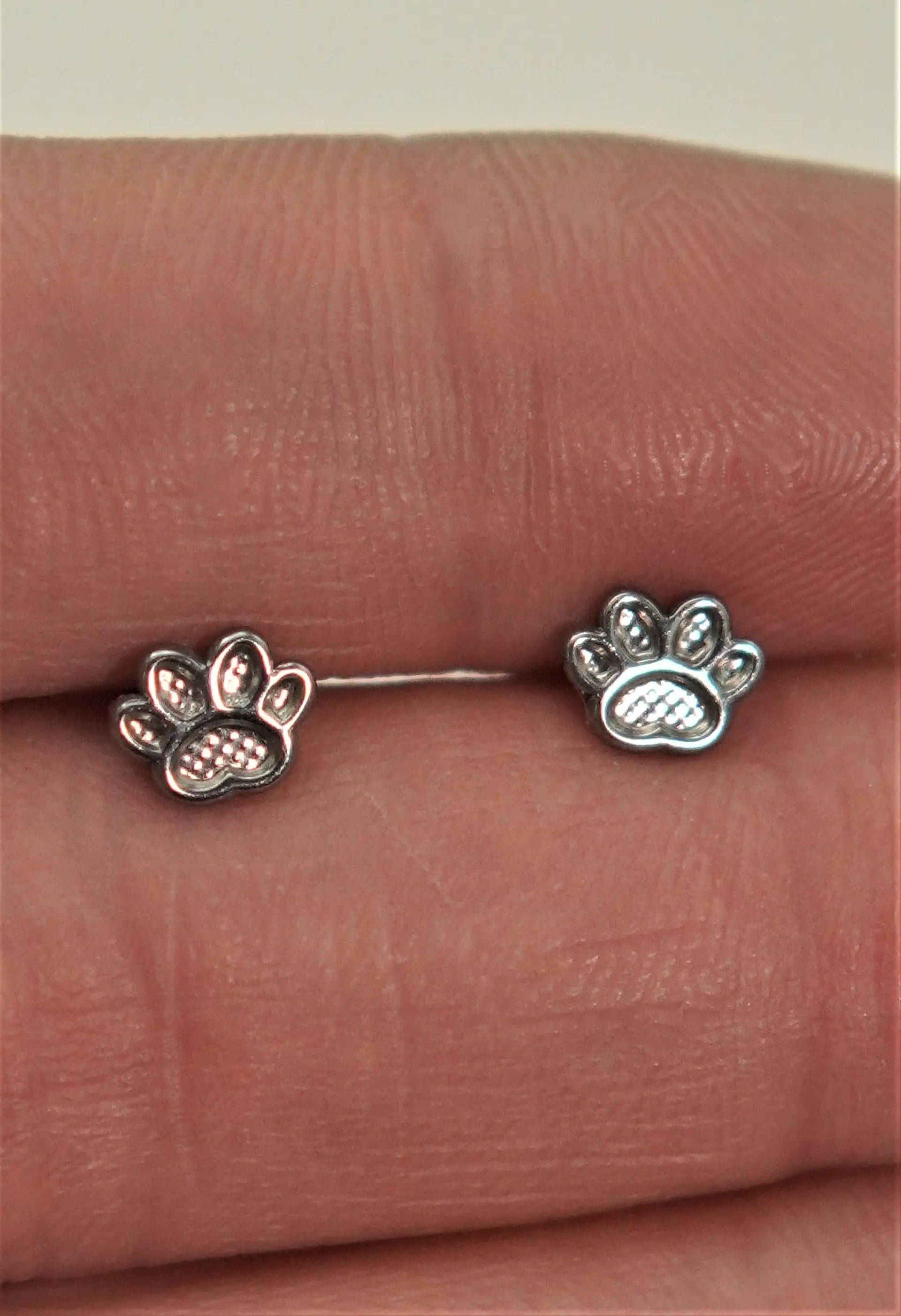 Aros huella de perro gato titanio grado implante 5