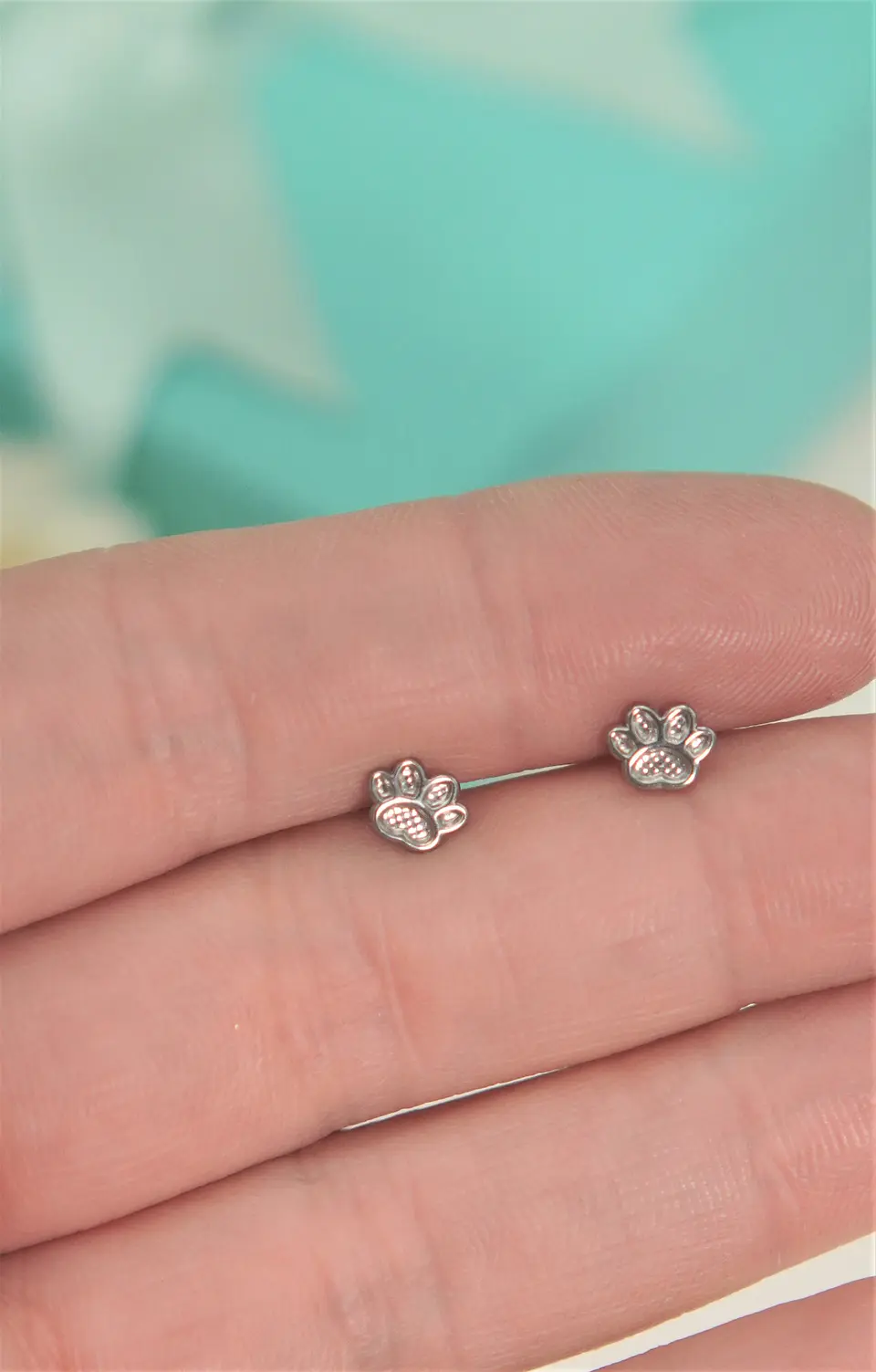 Aros huella de perro gato titanio grado implante 10