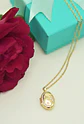 Relicario Lilian luna estrella zirconias Chapado en oro 18k - Miniatura 2