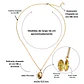 Relicario Lilian luna estrella zirconias Chapado en oro 18k - Miniatura 4