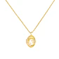 Relicario Lilian luna estrella zirconias Chapado en oro 18k - Miniatura 11