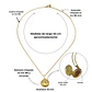 Relicario Alicia cierre magnetico zirconia verde chapado en oro 18k - Miniatura 4