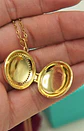 Relicario virgen Maria zirconias chapado en oro 18k - Miniatura 10