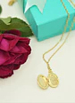 Relicario hiedras zirconias chapado en oro 18k - Miniatura 12