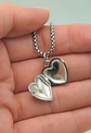 Colgante relicario corazon estrella plata fina 925 - Miniatura 6