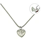 Colgante relicario corazon estrella plata fina 925 - Miniatura 1