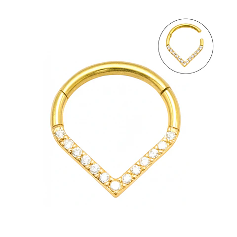 Piercing Septum Lagrima 10mm Titanio Astm F136 