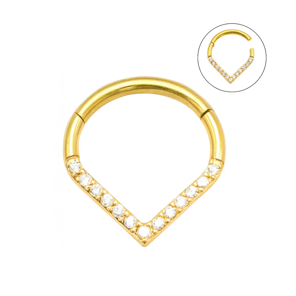 Piercing Septum Lagrima 10mm Titanio Astm F136  1