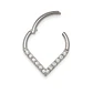 Piercing septum daith lagrima 8mm 16g  titanio ASTM F 136 - Miniatura 8