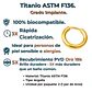 Argollas Lisas Aura 6mm Aros Titanio Astm F136 Chapada En Oro 18k - Miniatura 4