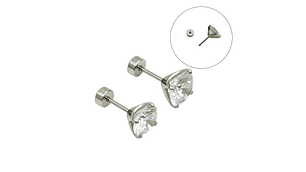 Aros punto de luz 8mm titanio ASTM F136