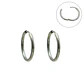 Argollas finas lisas aura 16mm Titanio ASTM F136 - Miniatura 1