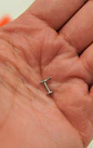 Piercing labret rayo barra 6mm 16G titanio ASTM F136 - Miniatura 8