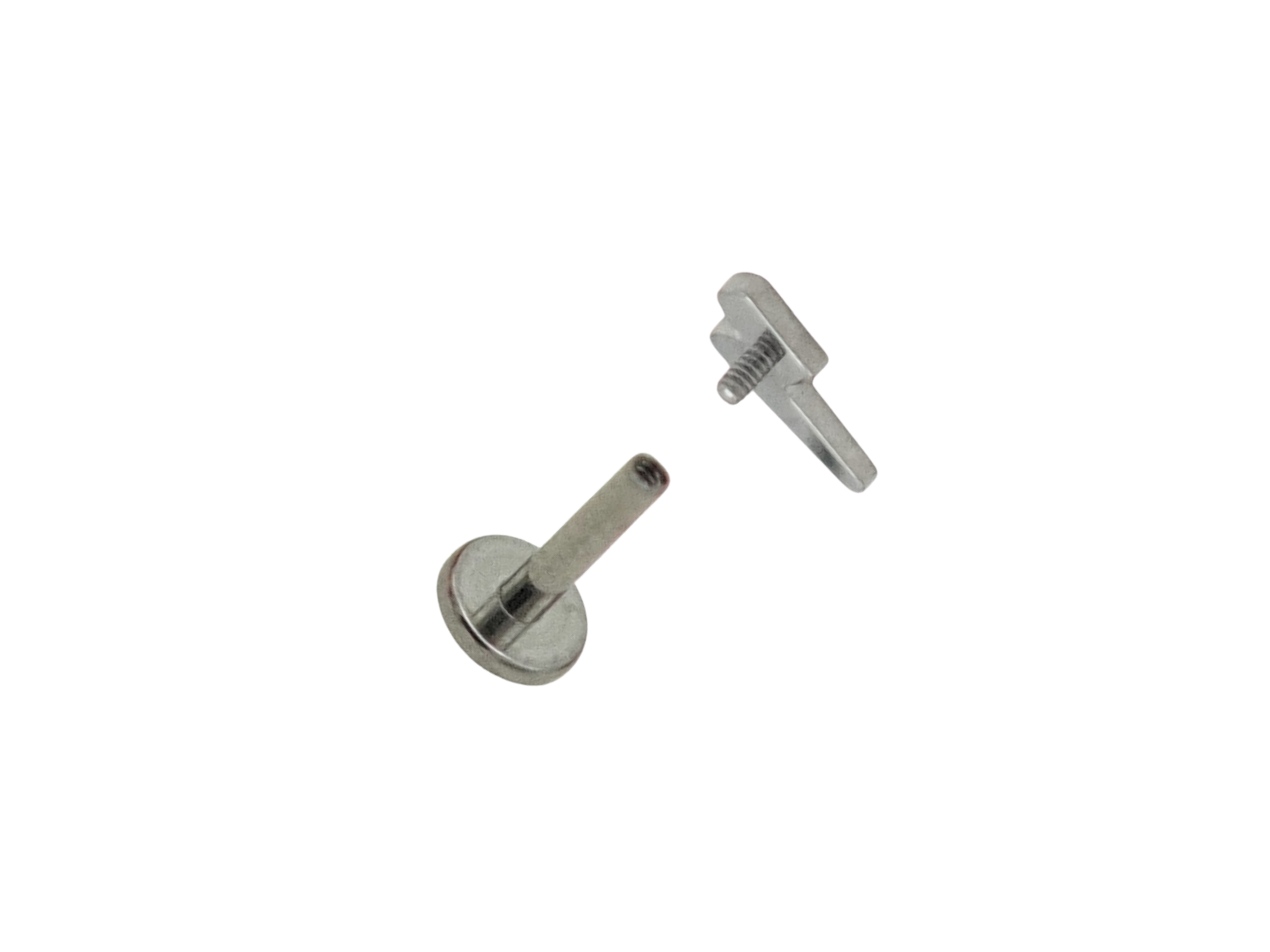 Piercing labret rayo barra 6mm 16G titanio ASTM F136 9