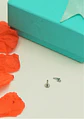Piercing labret rayo barra 6mm 16G titanio ASTM F136 - Miniatura 10