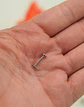 Piercing labret rayo barra 10mm 16G titanio ASTM F136 - Miniatura 5