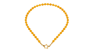 Collar gargantilla Aragonita 6mm chapado en oro 18k Terranova